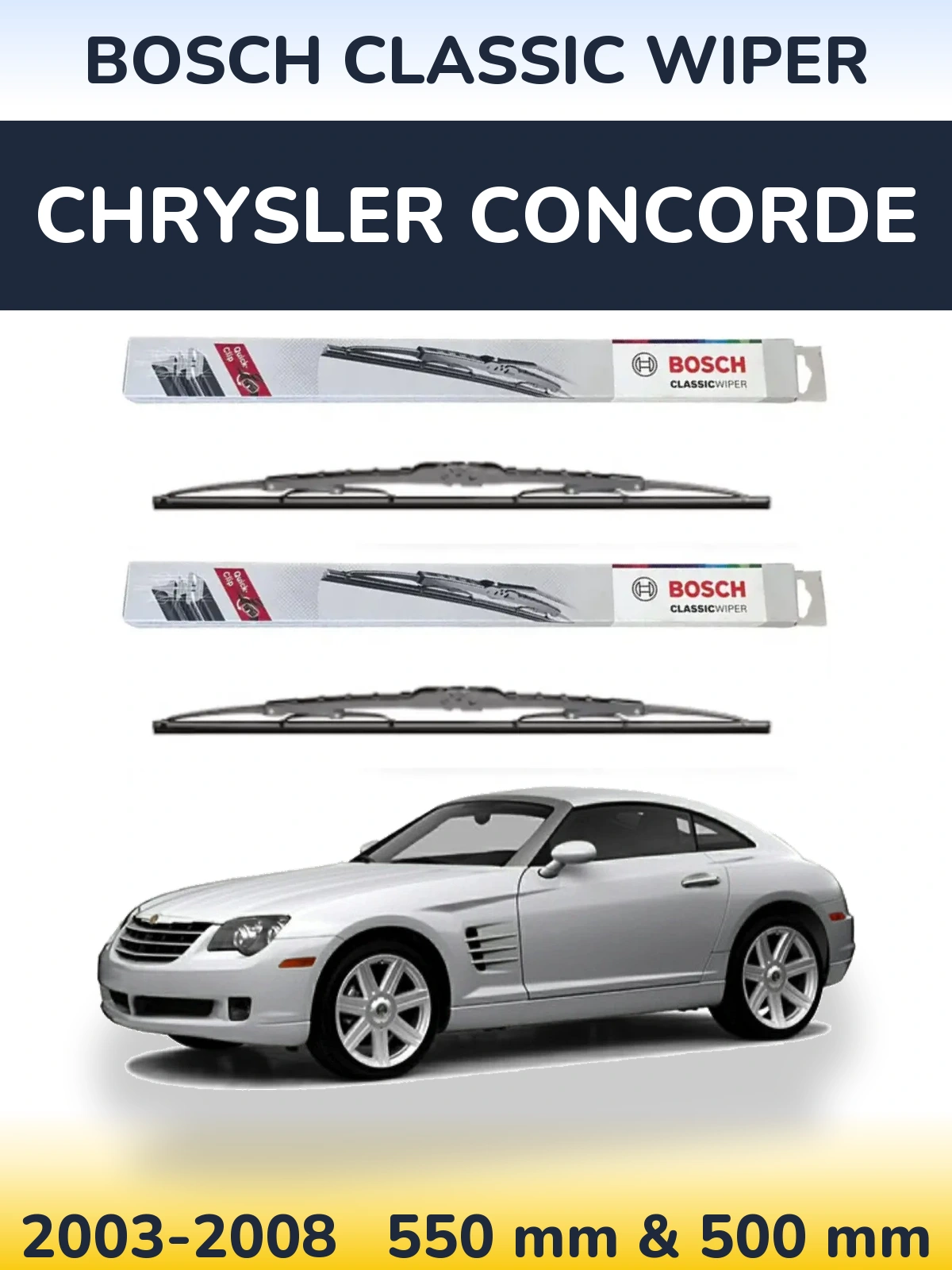 Ștergătoare BOSCH Classic Wiper pentru Chrysler Concorde