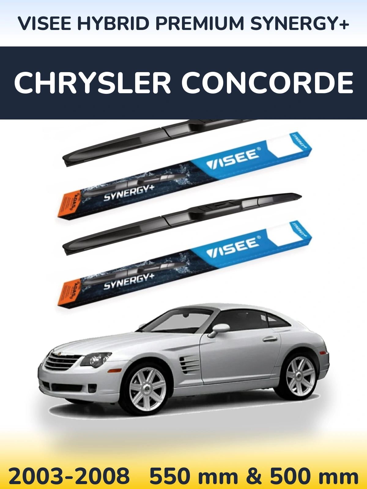 Ștergătoare VISEE HYBRID PREMIUM SYNERGY+ pentru Chrysler Concorde