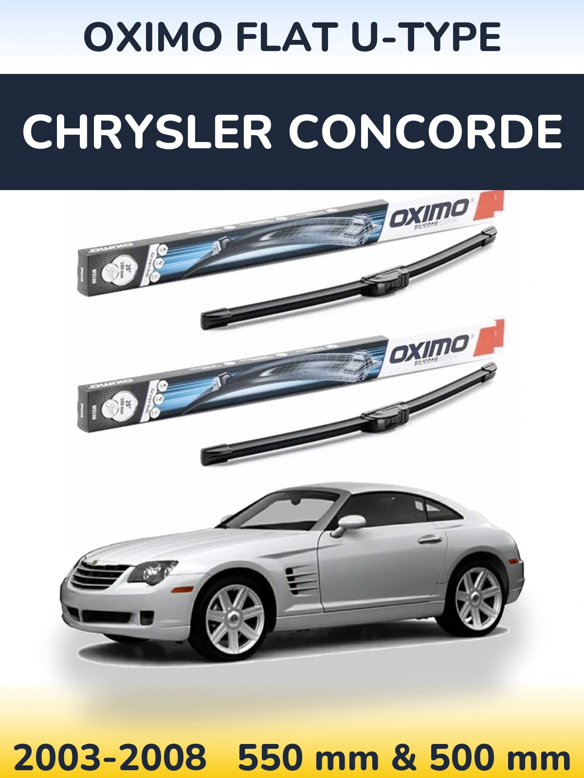 Ștergătoare Oximo Flat U-type pentru Chrysler Concorde