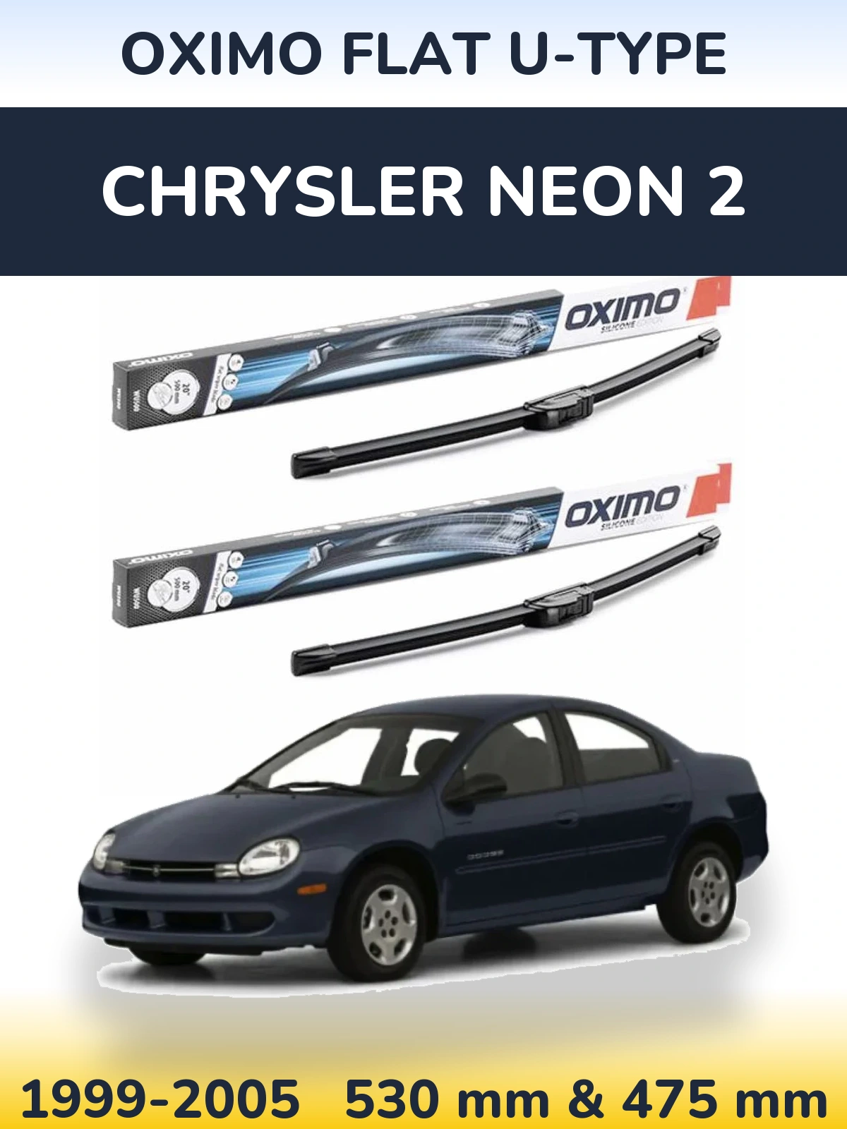 Ștergătoare Oximo Flat U-type pentru Chrysler Neon 2