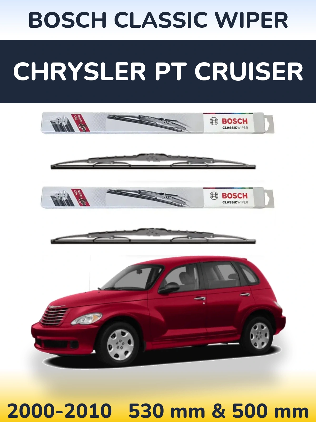 Ștergătoare BOSCH Classic Wiper pentru Chrysler PT Cruiser