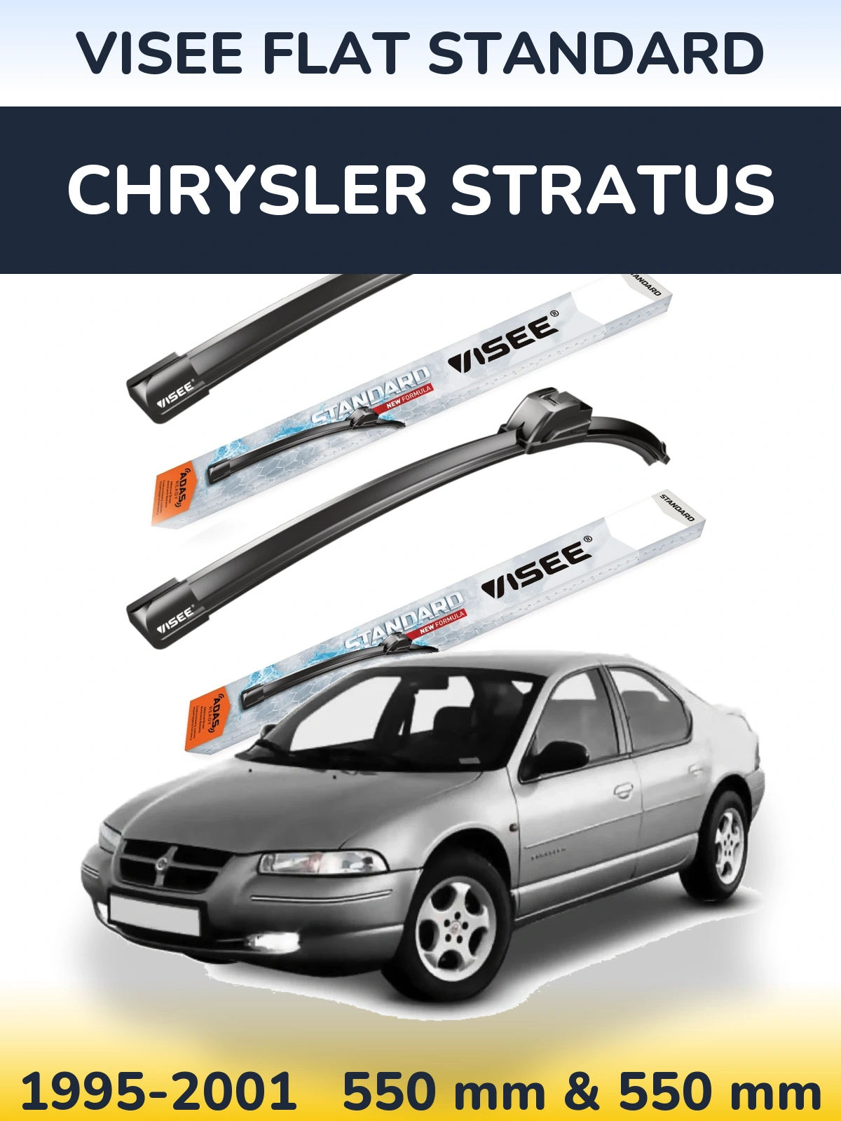 Ștergătoare VISEE FLAT STANDARD pentru Chrysler Stratus