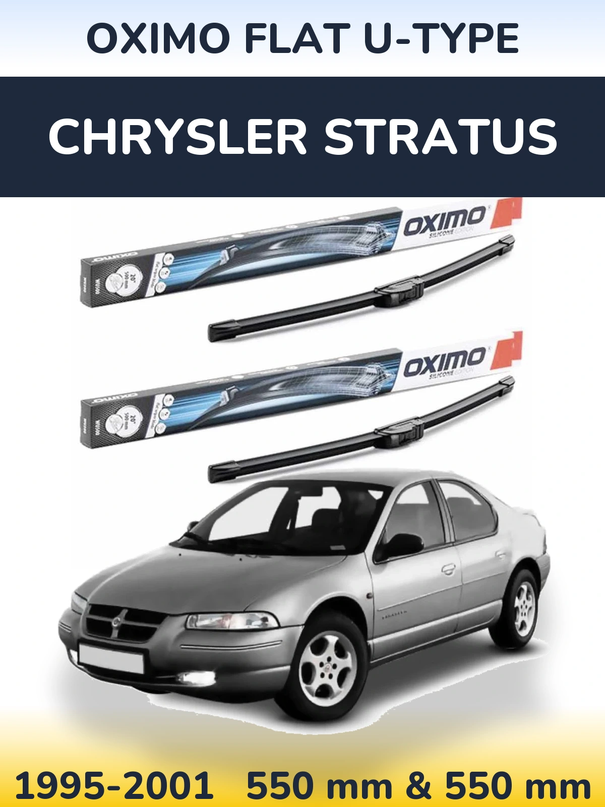 Ștergătoare Oximo Flat U-type pentru Chrysler Stratus