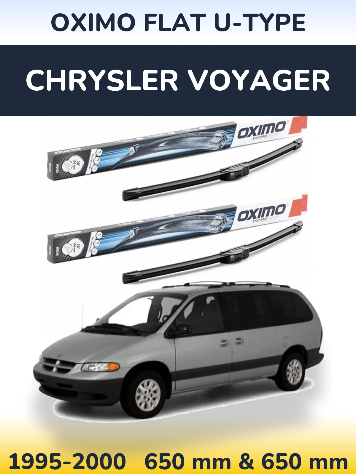 Ștergătoare Oximo Flat U-type pentru Chrysler Voyager
