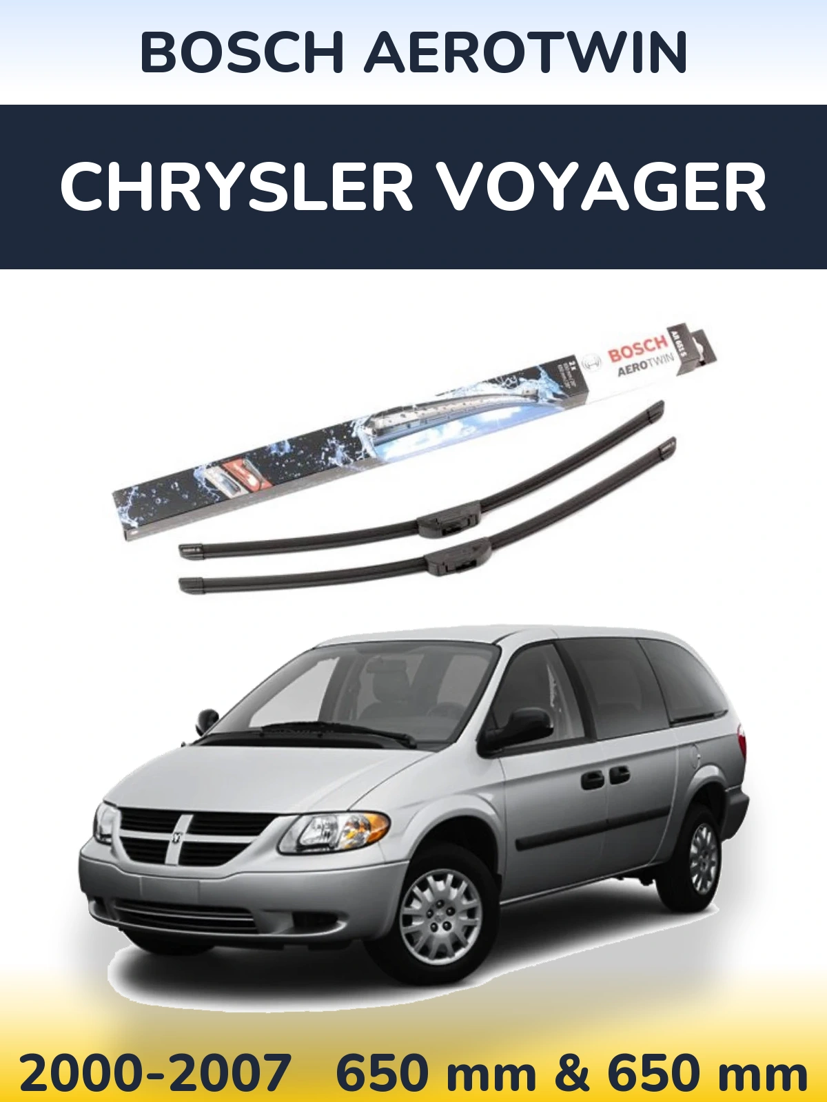 Ștergătoare BOSCH AeroTwin pentru Chrysler Voyager