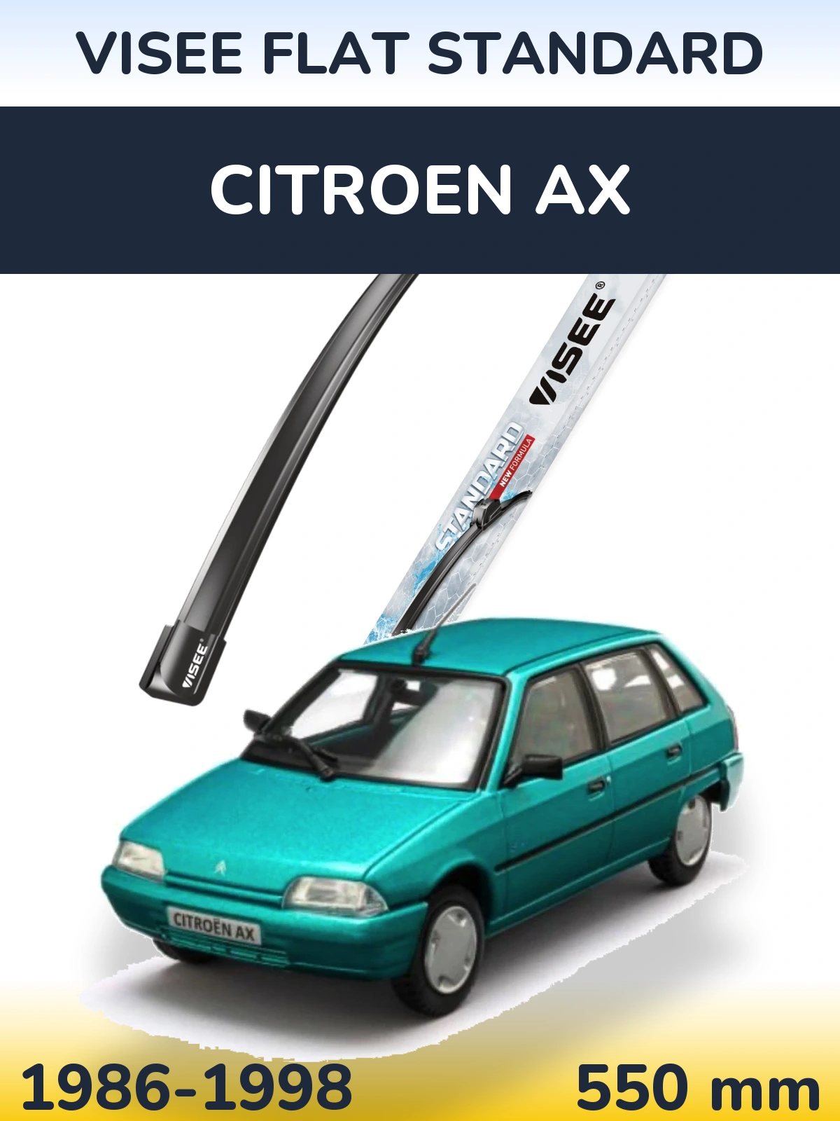 Ștergătoare VISEE FLAT STANDARD pentru Citroen AX