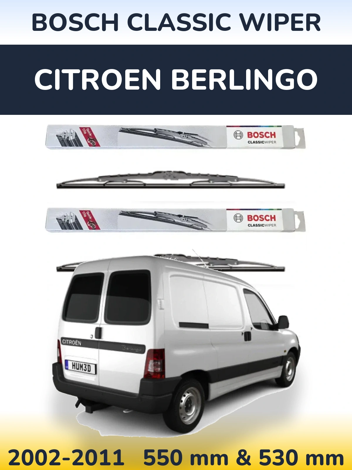 Ștergătoare BOSCH Classic Wiper pentru Citroen Berlingo