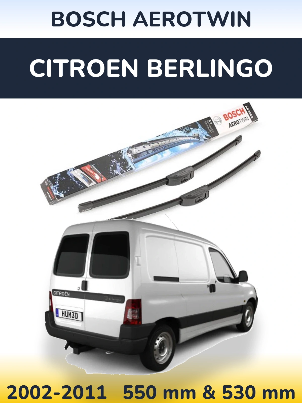 Ștergătoare BOSCH AeroTwin pentru Citroen Berlingo