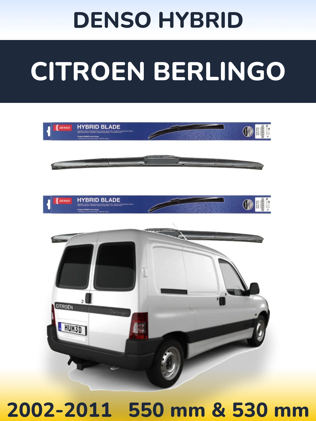 Ștergătoare Denso Hybrid pentru Citroen Berlingo