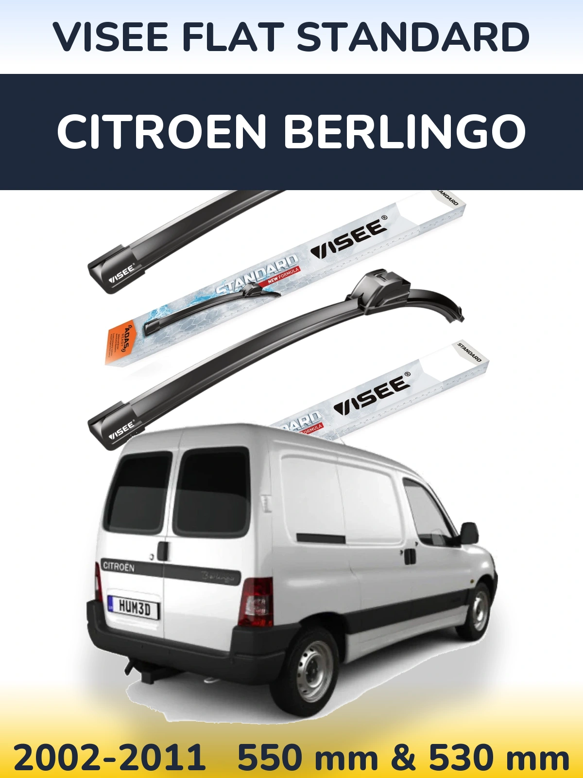 Ștergătoare VISEE FLAT STANDARD pentru Citroen Berlingo