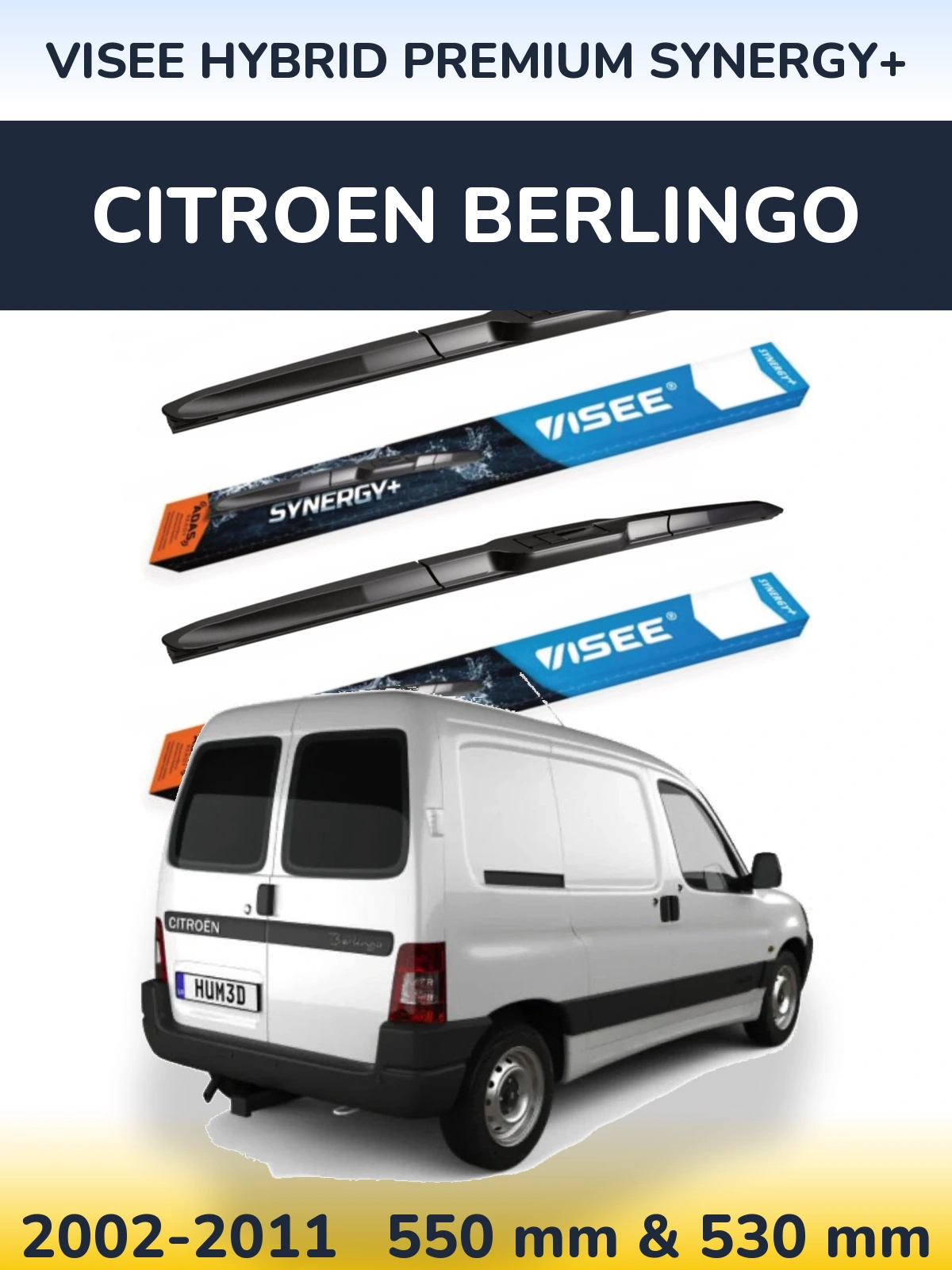 Ștergătoare VISEE HYBRID PREMIUM SYNERGY+ pentru Citroen Berlingo