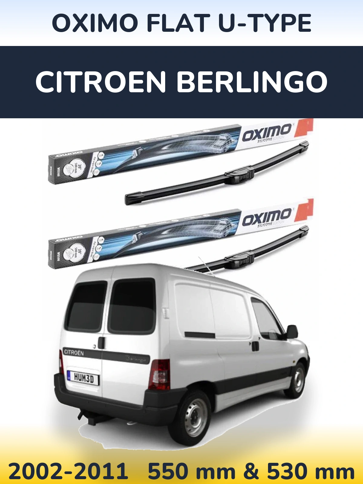 Ștergătoare Oximo Flat U-type pentru Citroen Berlingo