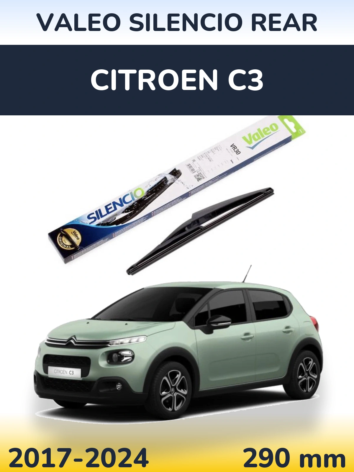 Ștergătoare Valeo Silencio Rear pentru Citroen C3