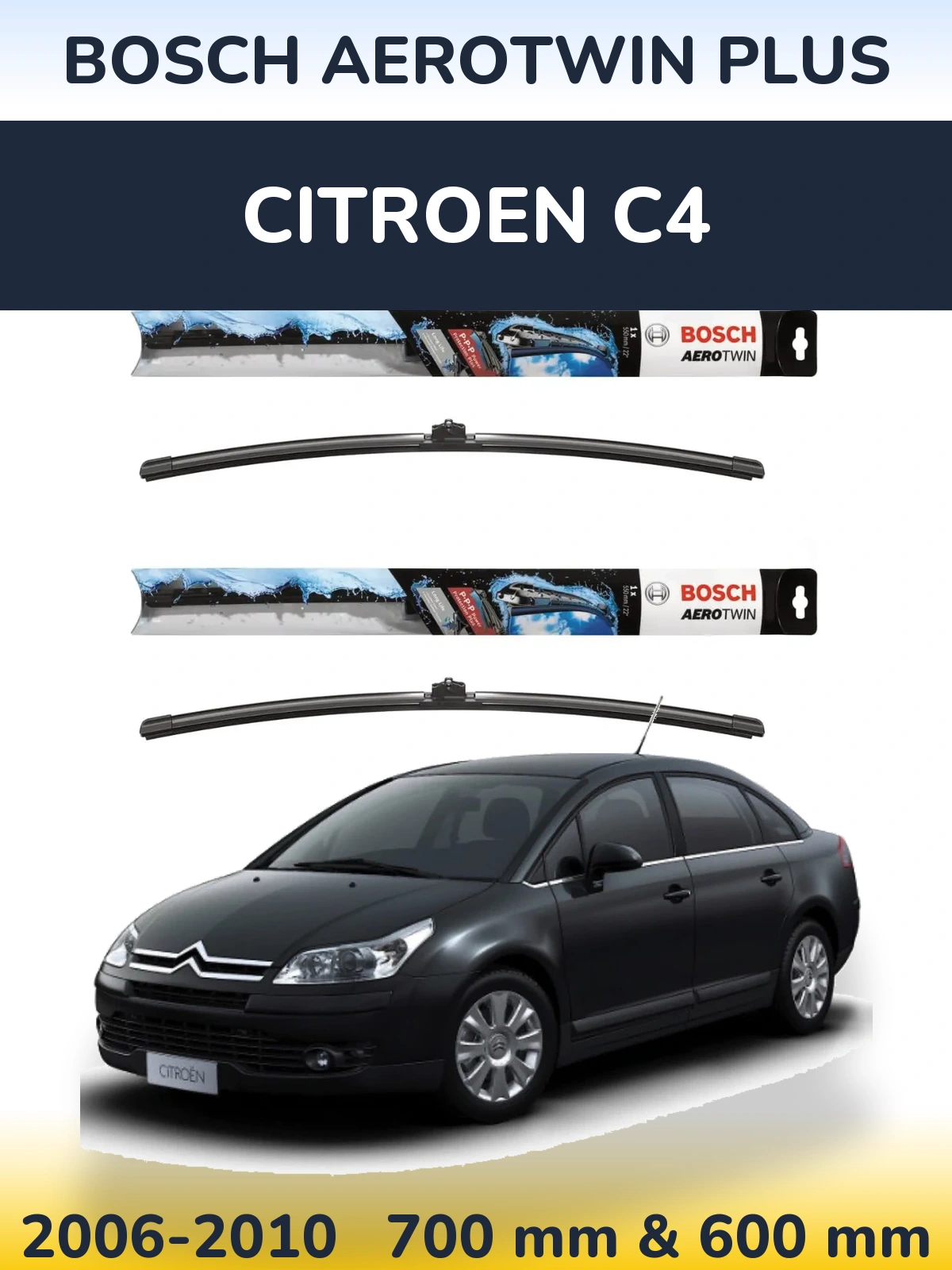 Ștergătoare BOSCH AeroTwin Plus pentru Citroen C4