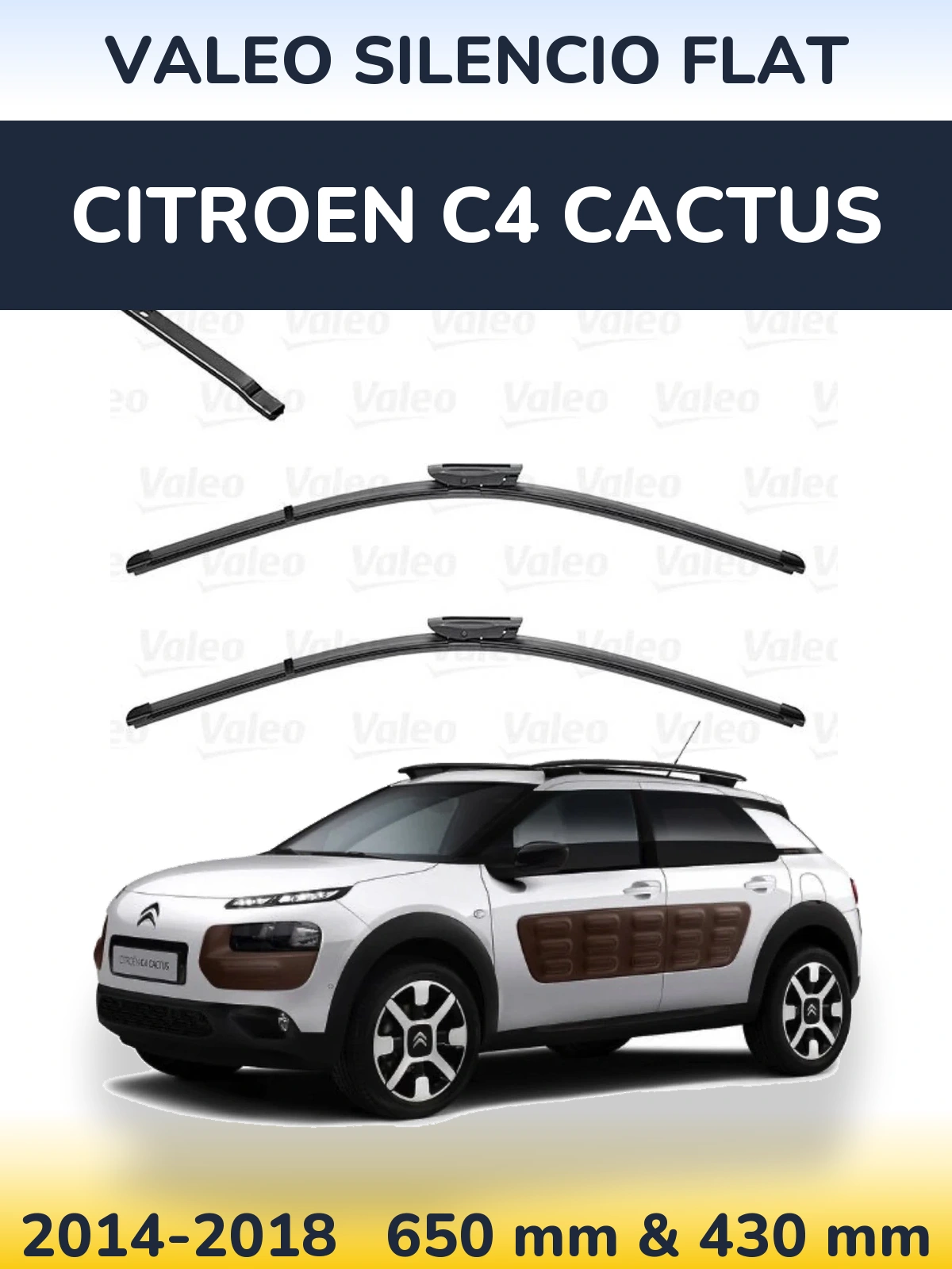 Ștergătoare Valeo Silencio Flat pentru Citroen C4 Cactus