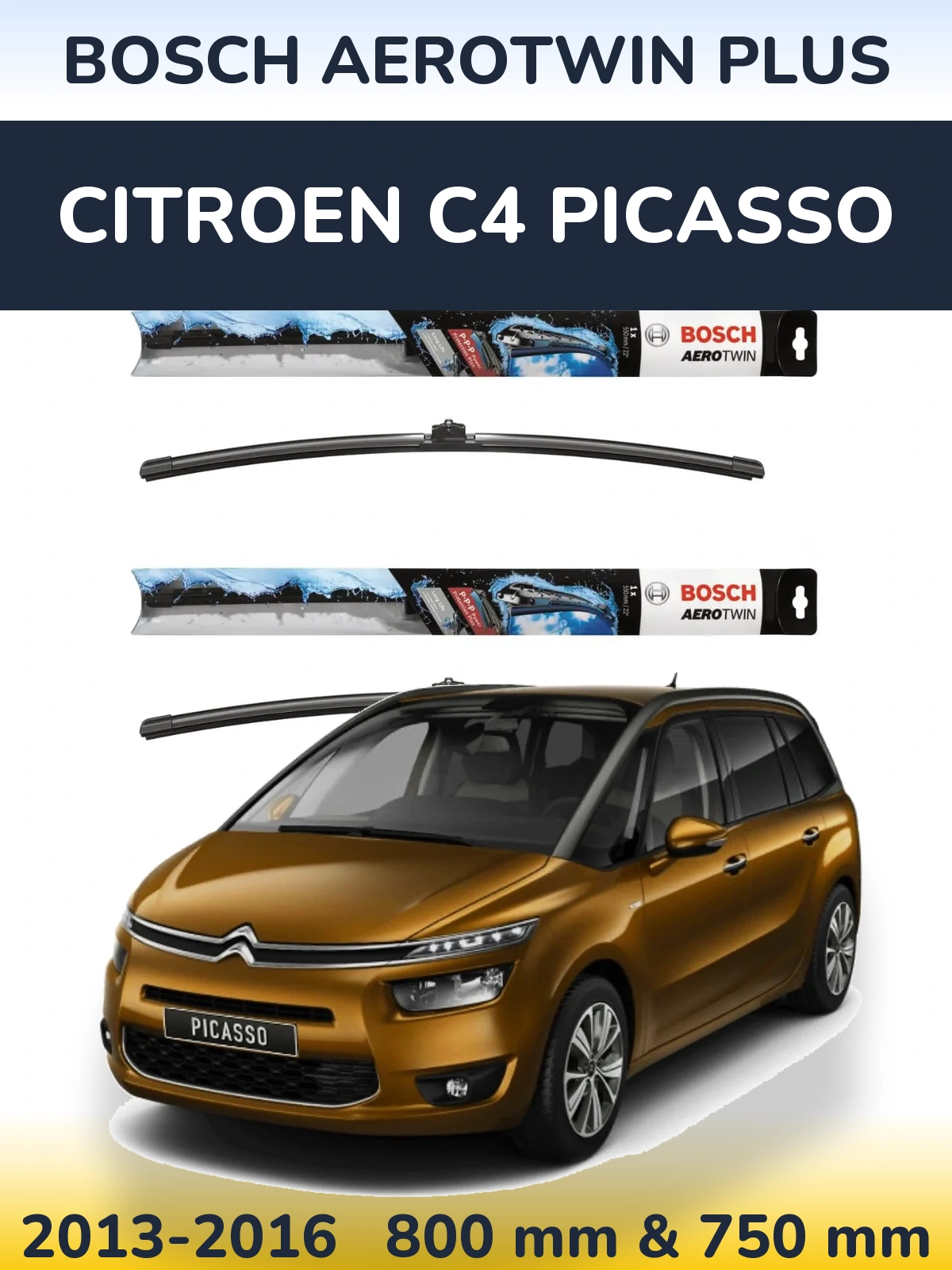 Ștergătoare BOSCH AeroTwin Plus pentru Citroen C4 Picasso