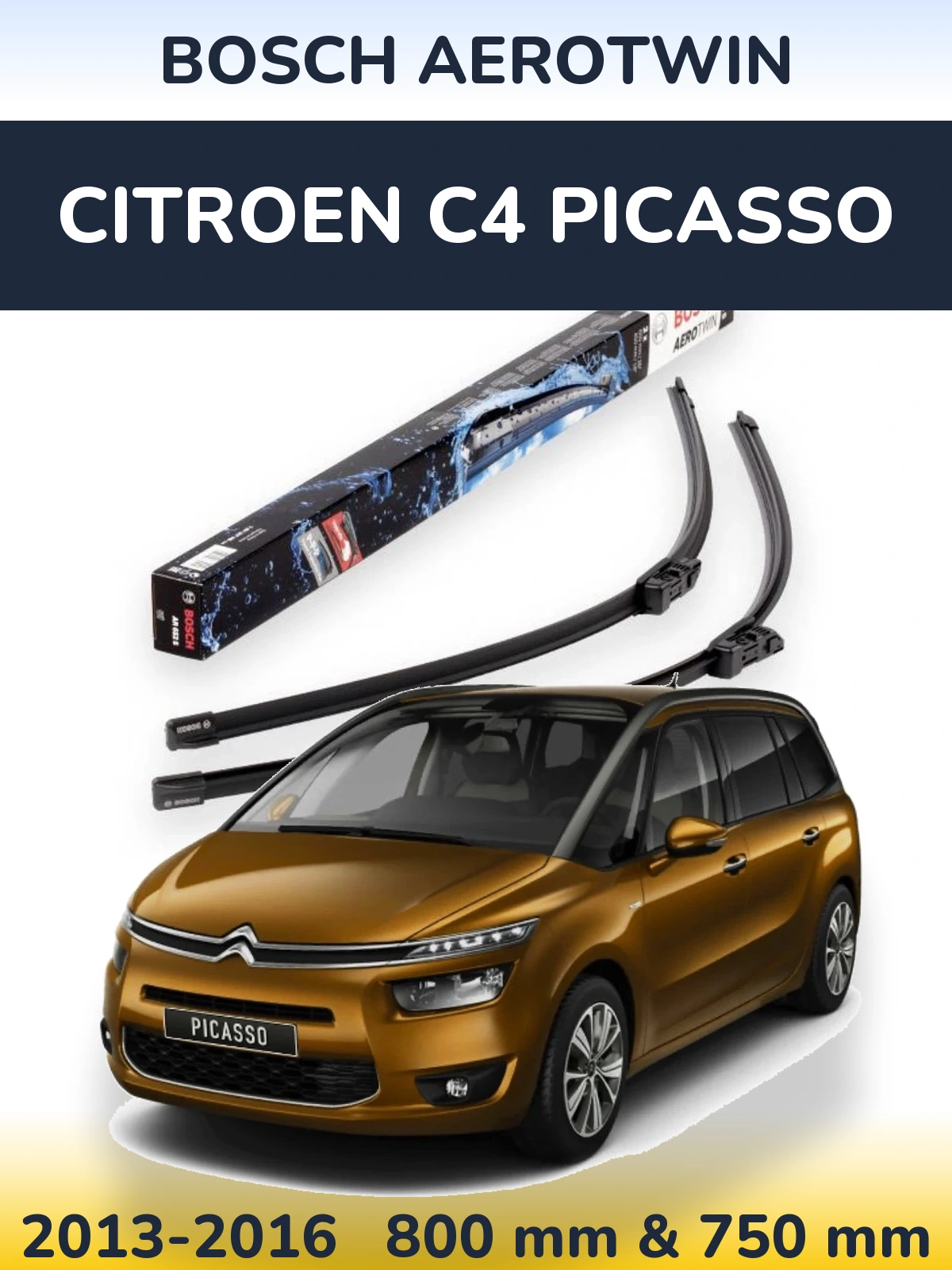 Ștergătoare BOSCH AeroTwin pentru Citroen C4 Picasso