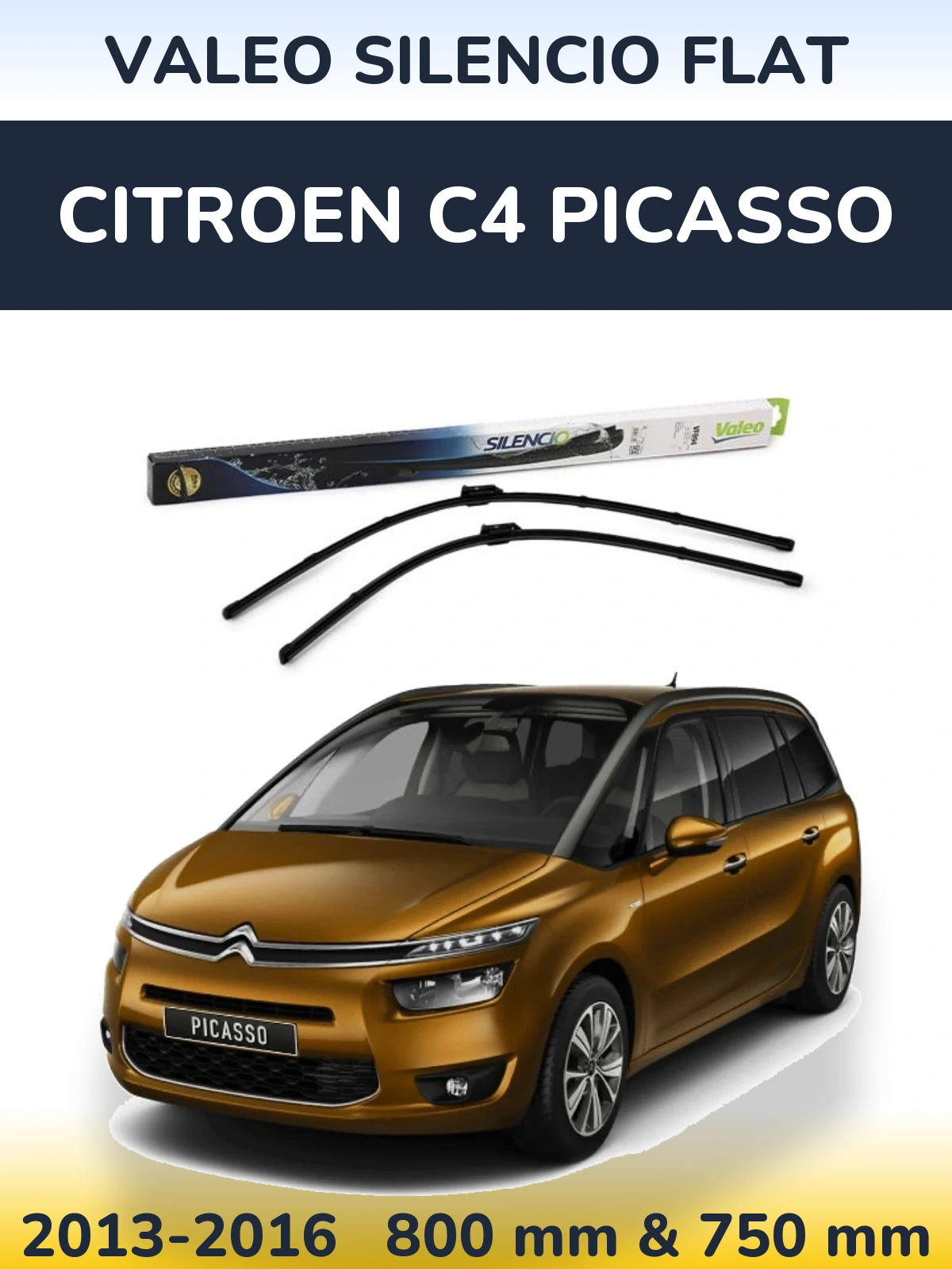 Ștergătoare Valeo Silencio Flat pentru Citroen C4 Picasso
