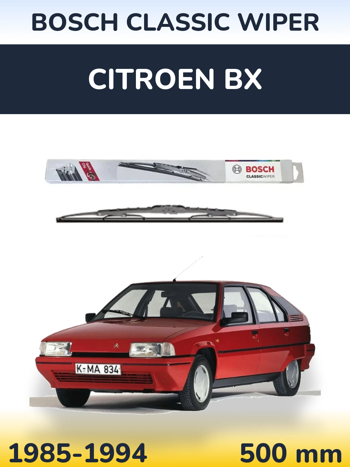 Ștergătoare BOSCH Classic Wiper pentru Citroen BX