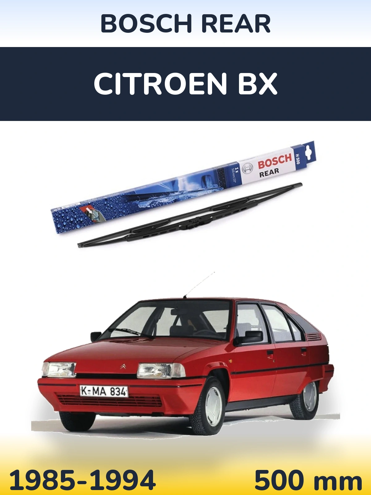 Ștergătoare BOSCH Rear pentru Citroen BX