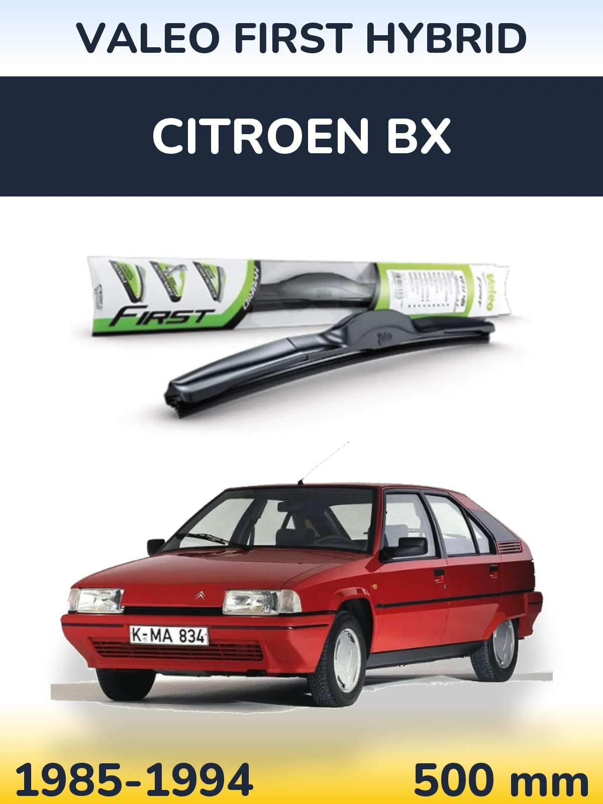 Ștergătoare Valeo First Hybrid pentru Citroen BX