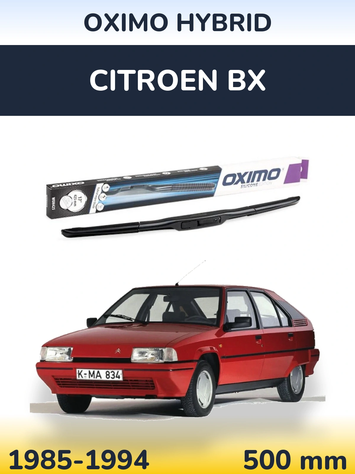 Ștergătoare Oximo Hybrid pentru Citroen BX