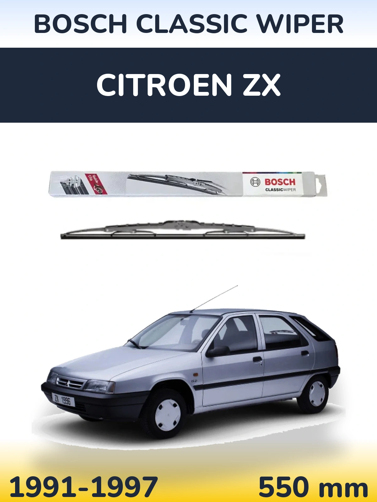 Ștergătoare BOSCH Classic Wiper pentru Citroen ZX