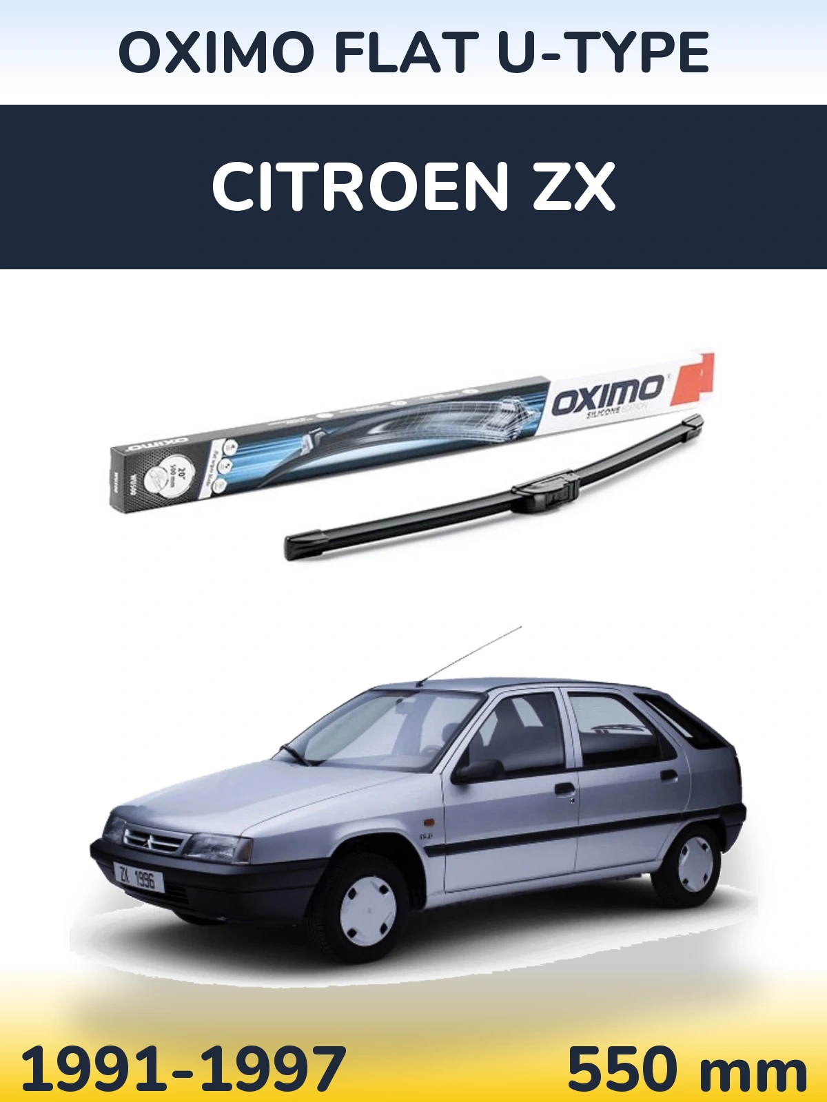 Ștergătoare Oximo Flat U-type pentru Citroen ZX