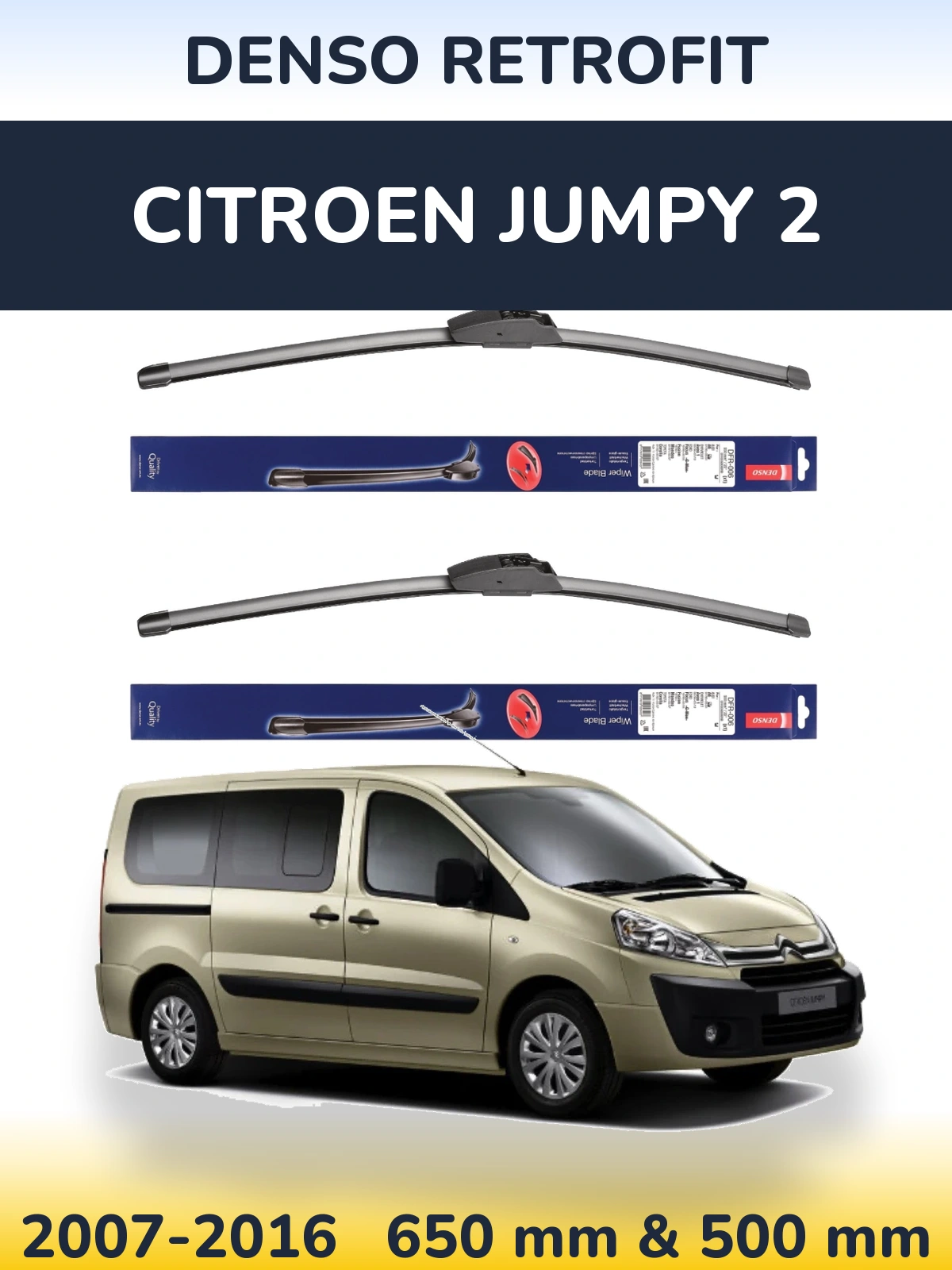 Ștergătoare Denso Retrofit pentru Citroen Jumpy 2
