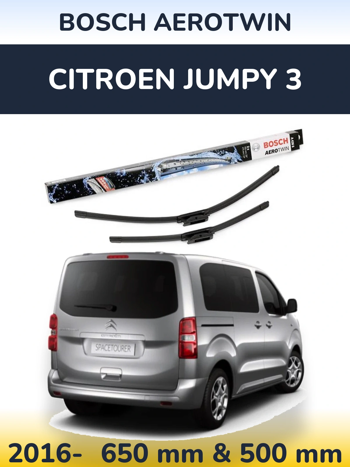 Ștergătoare BOSCH AeroTwin pentru Citroen Jumpy 3