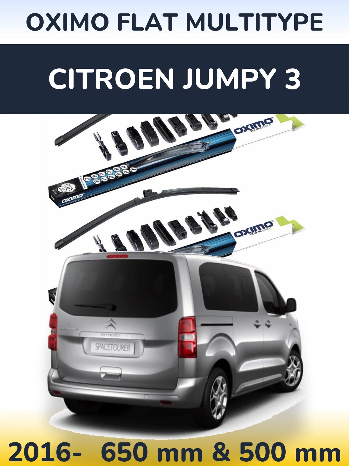 Ștergătoare Oximo Flat MultiTipe pentru Citroen Jumpy 3