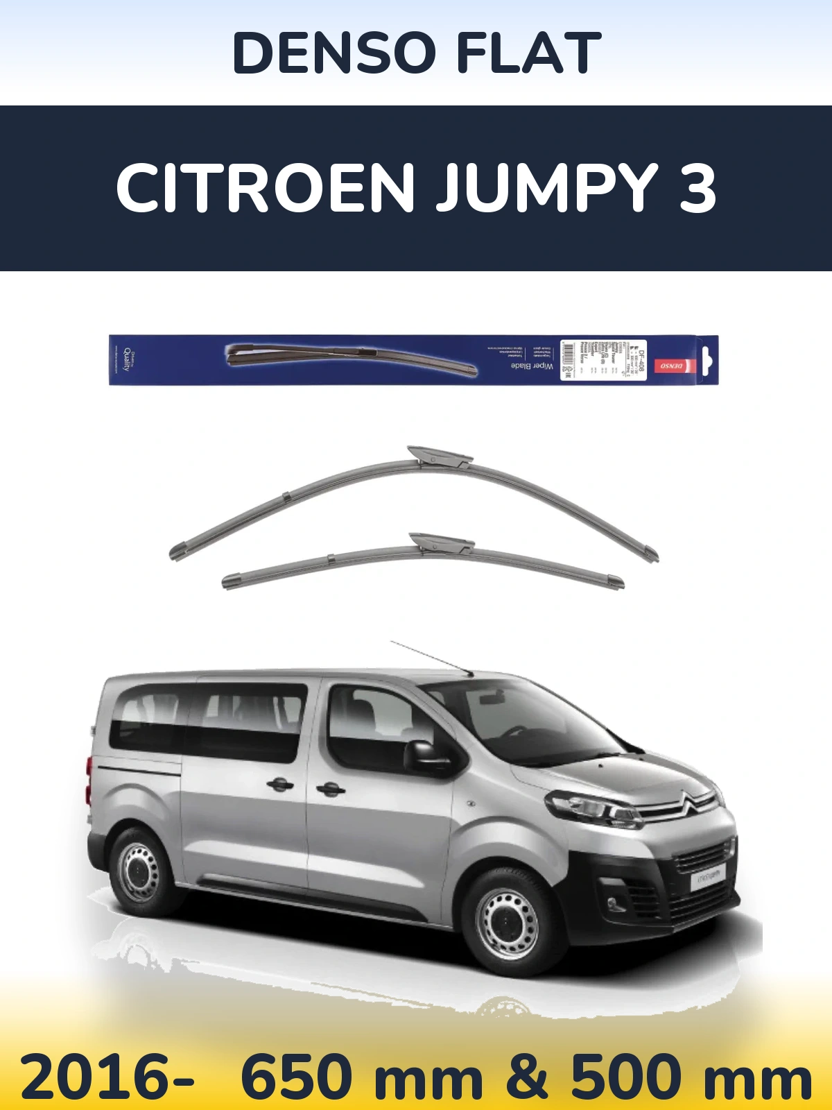 Ștergătoare Denso Flat pentru Citroen Jumpy 3