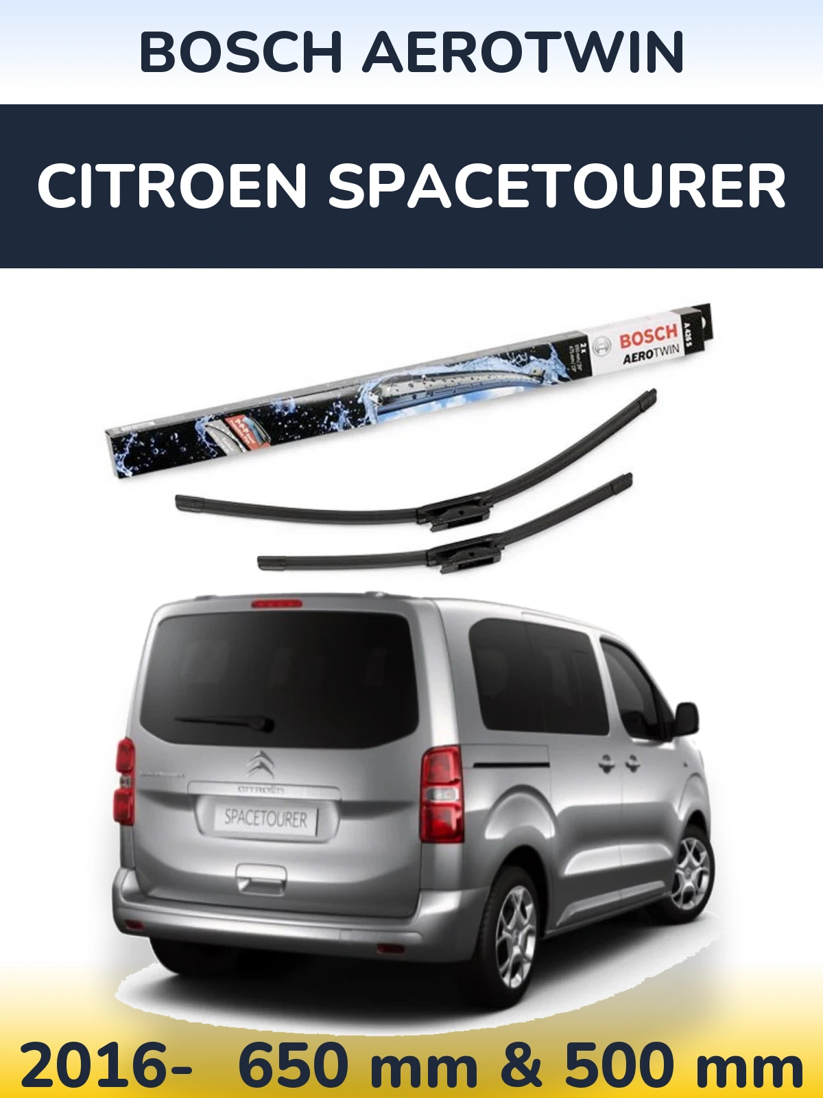 Ștergătoare BOSCH AeroTwin pentru Citroen SpaceTourer