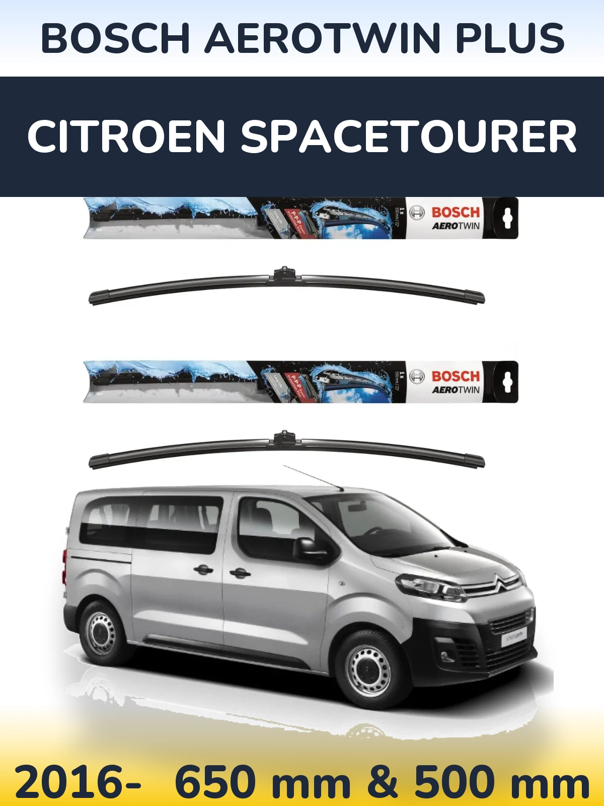 Ștergătoare BOSCH AeroTwin Plus pentru Citroen SpaceTourer