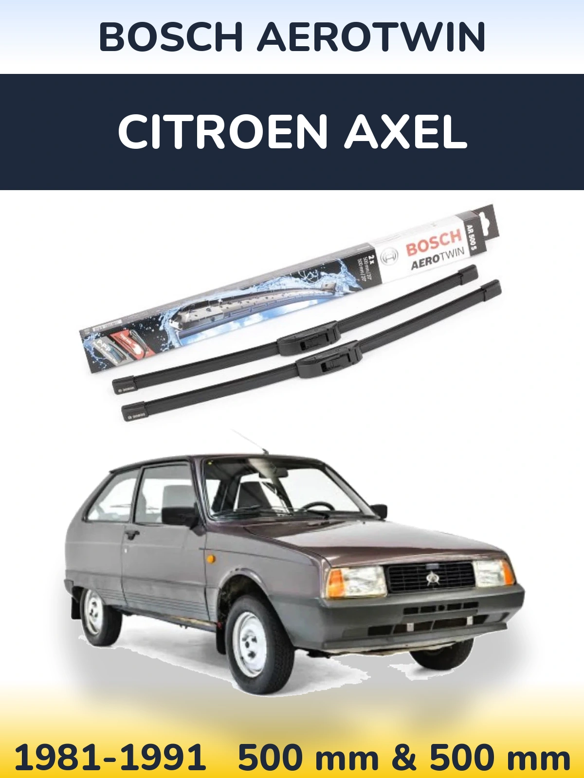Ștergătoare BOSCH AeroTwin pentru Citroen Axel