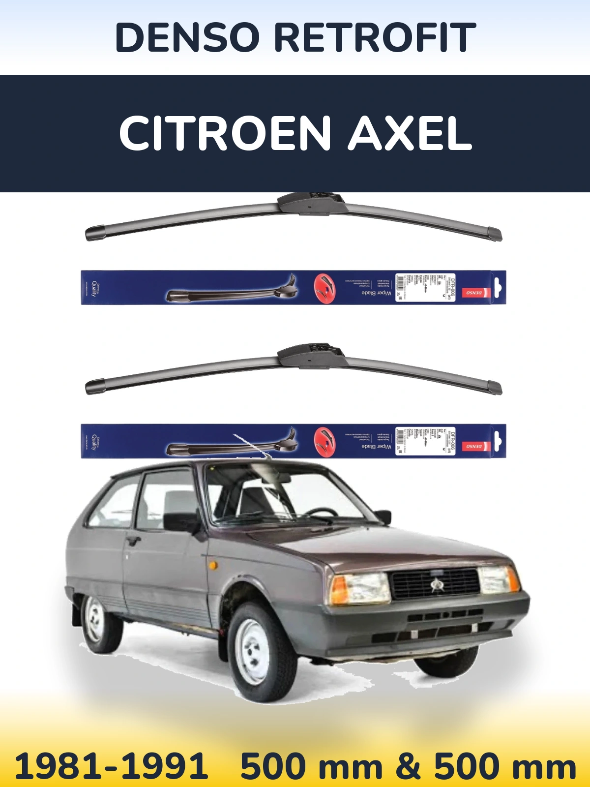 Ștergătoare Denso Retrofit pentru Citroen Axel