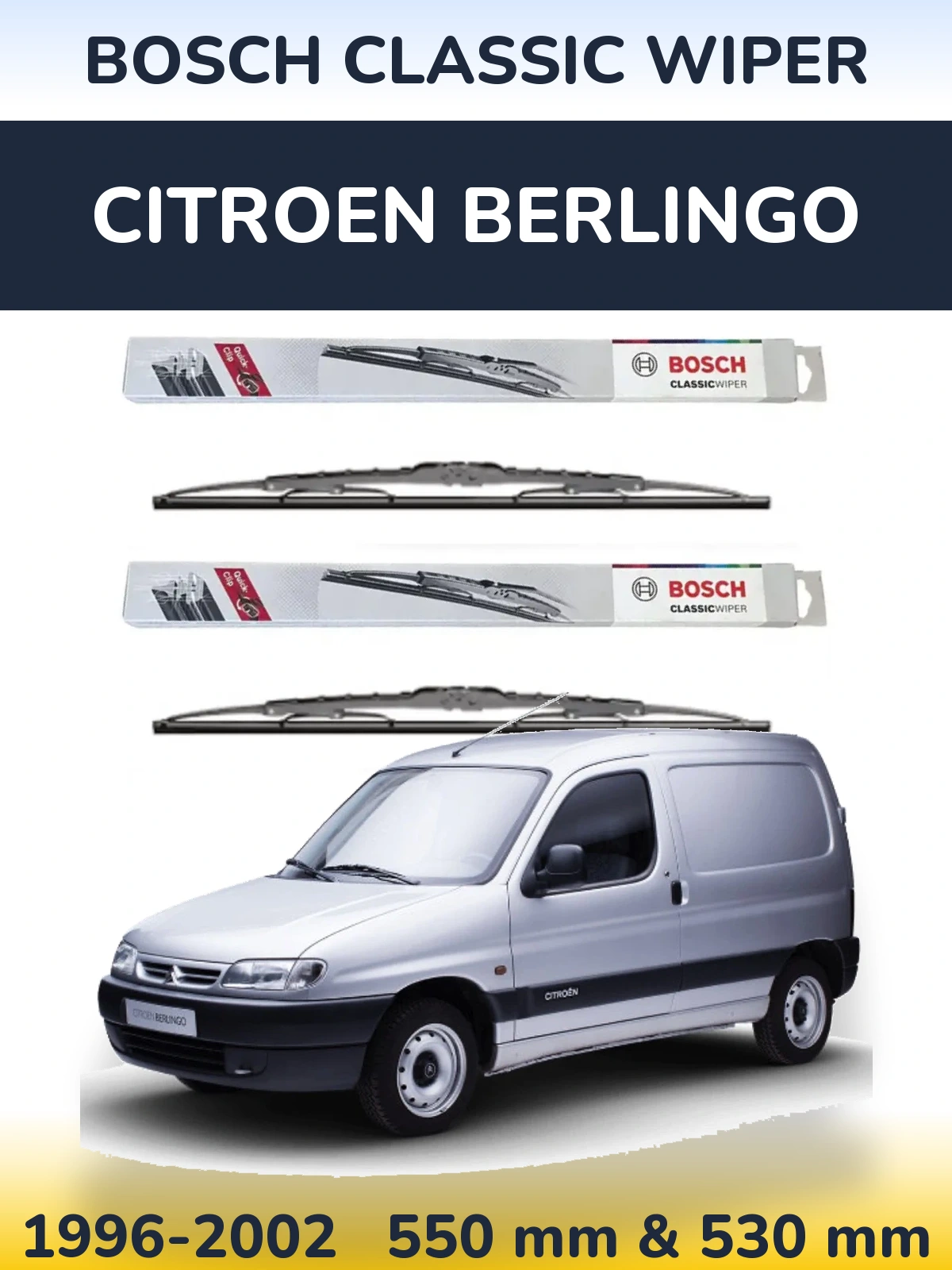 Ștergătoare BOSCH Classic Wiper pentru Citroen Berlingo