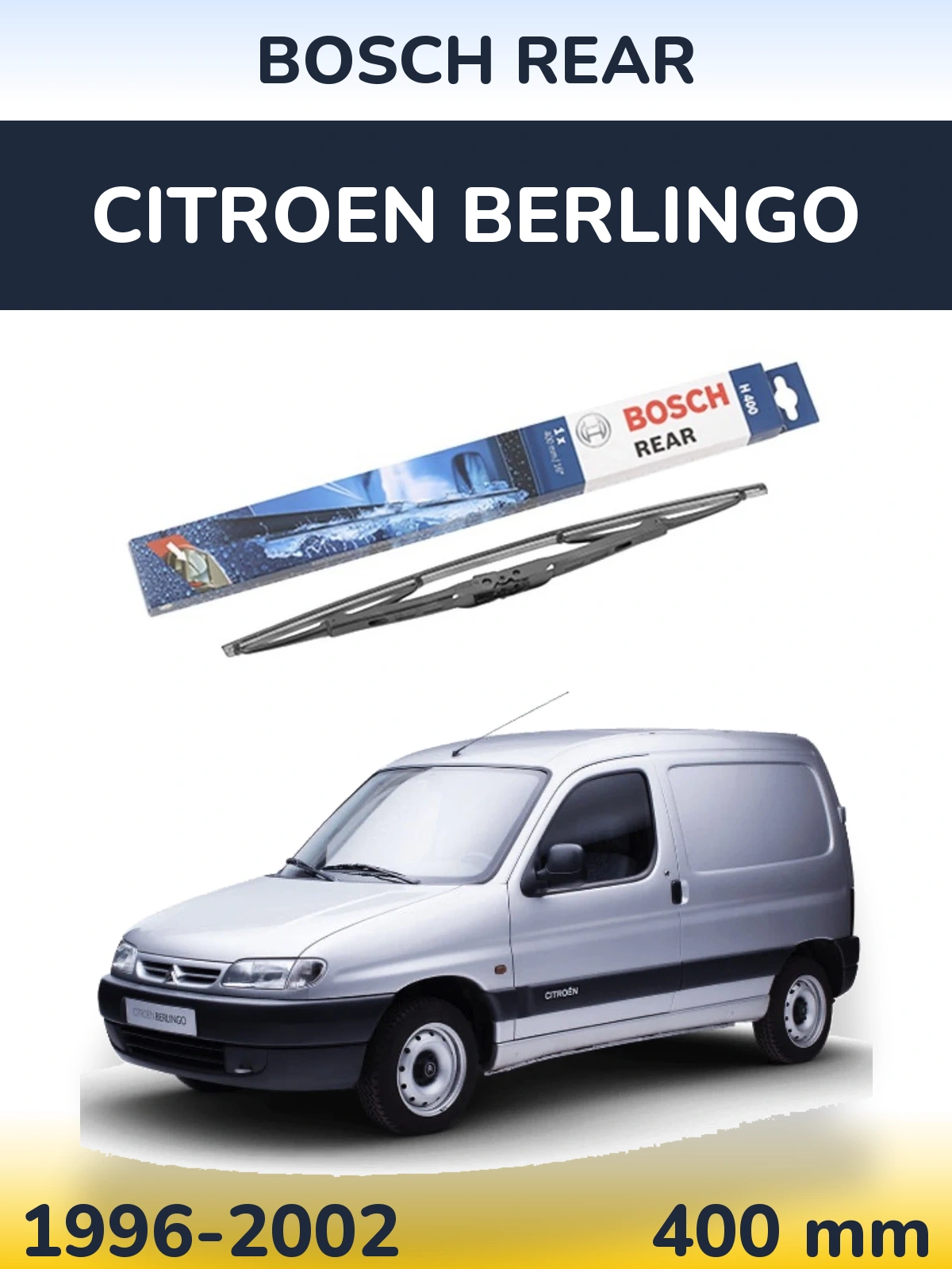 Задний дворник BOSCH Rear 400 мм для Citroen Berlingo 1996-2002
