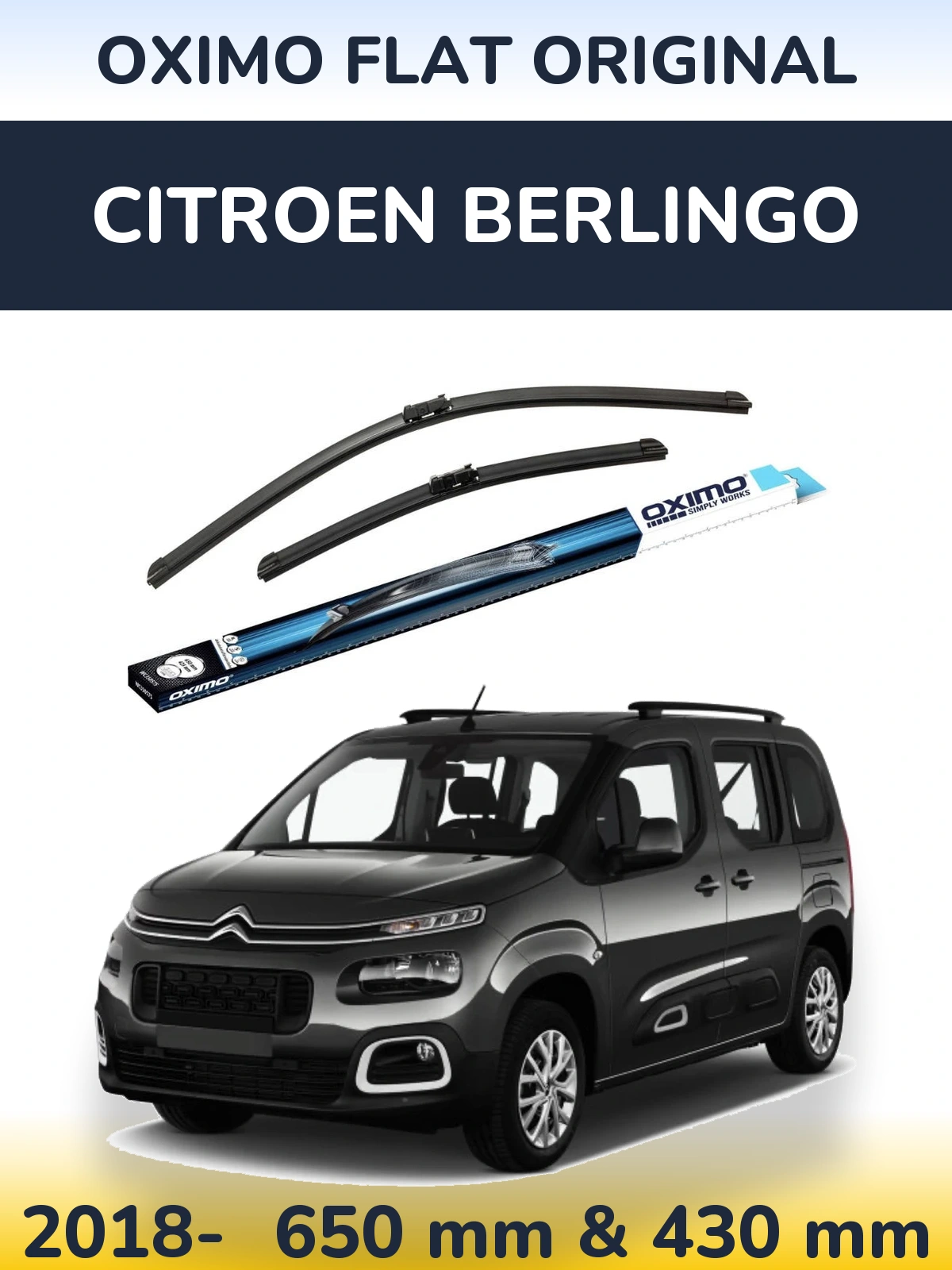 Ștergătoare Oximo Flat Original pentru Citroen Berlingo