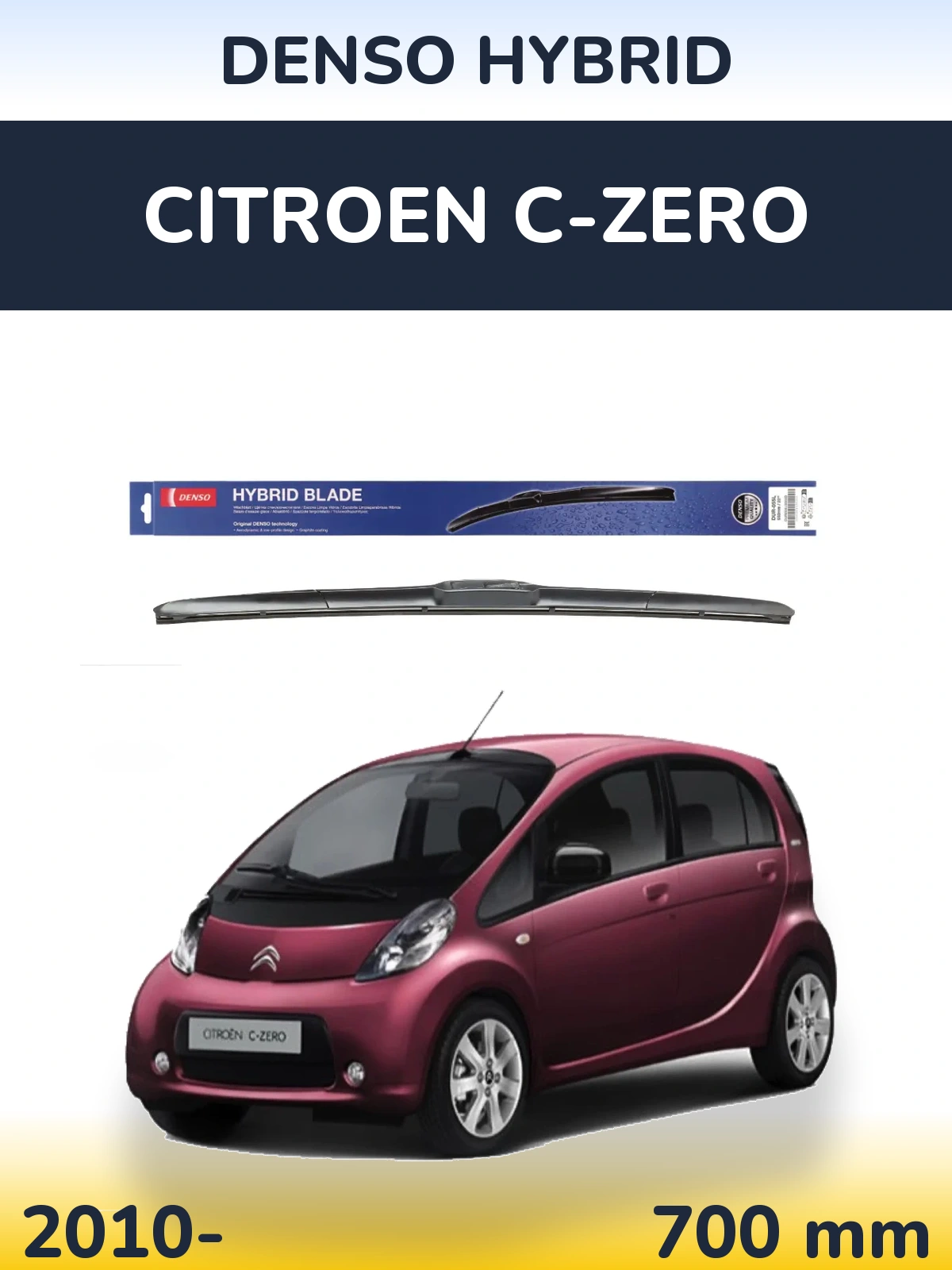 Ștergătoare Denso Hybrid pentru Citroen C-Zero
