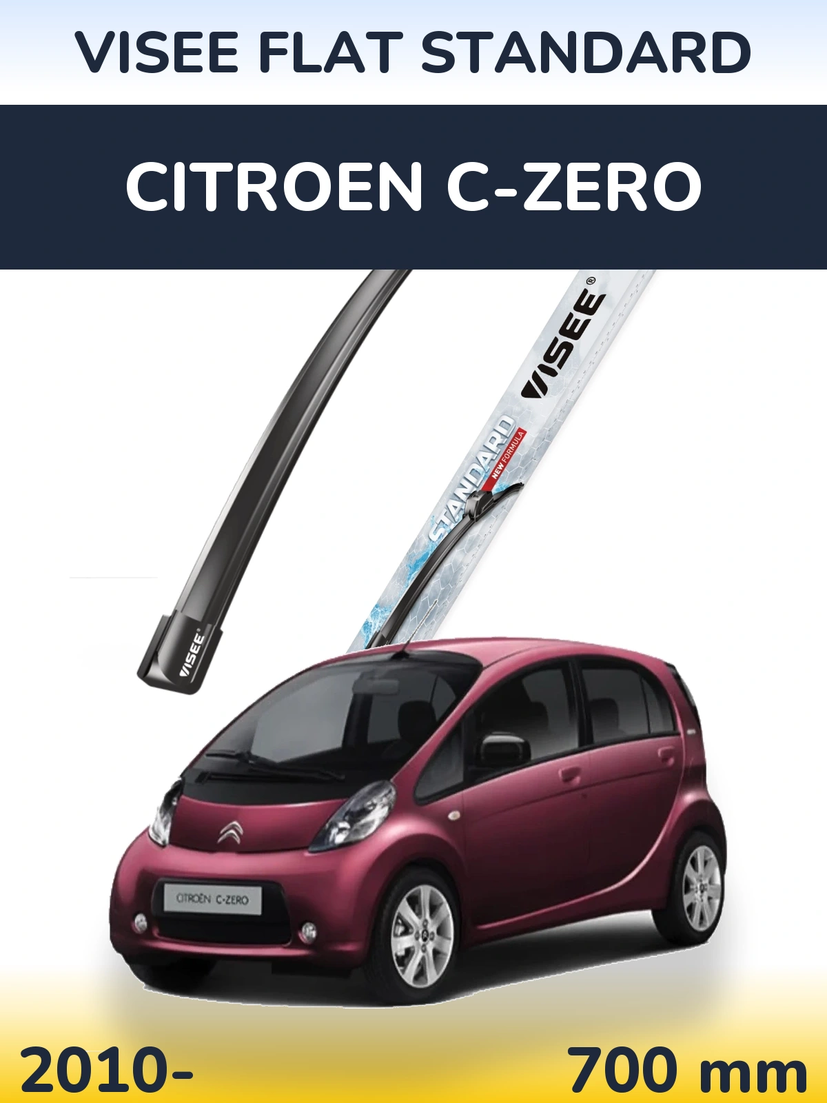 Ștergătoare VISEE FLAT STANDARD pentru Citroen C-Zero