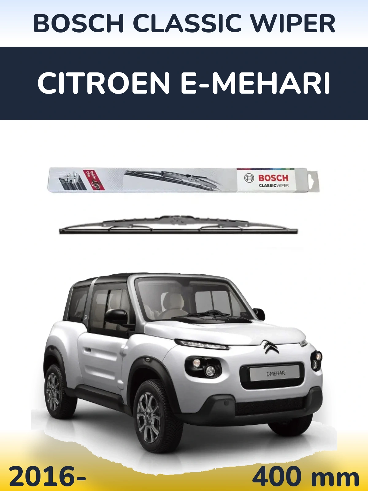 Ștergătoare BOSCH Classic Wiper pentru Citroen E-Mehari