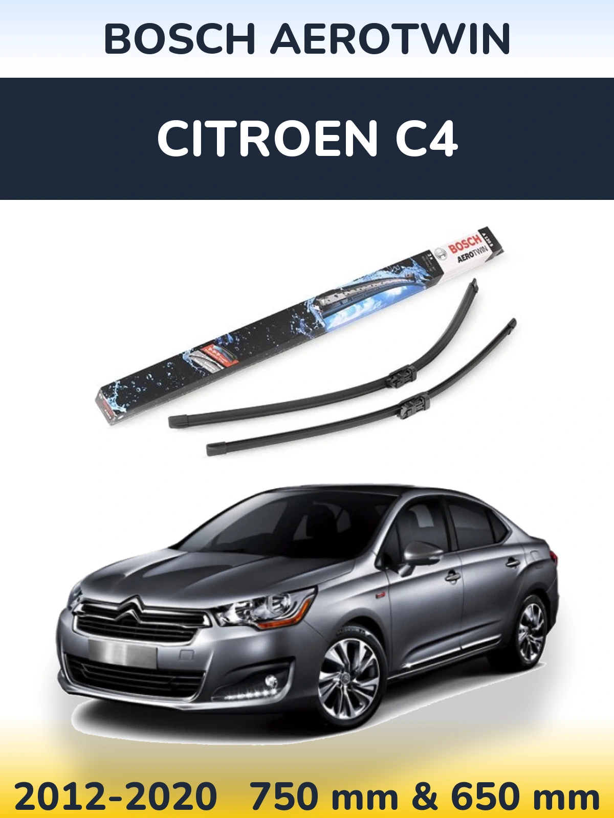Ștergătoare BOSCH AeroTwin pentru Citroen C4