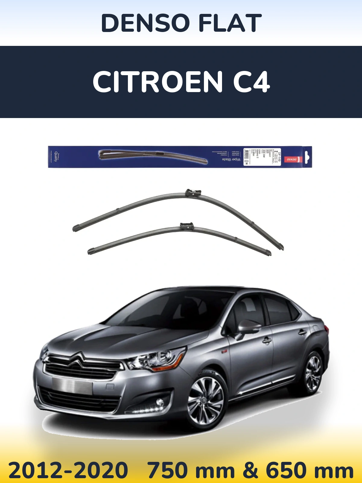 Ștergătoare Denso Flat pentru Citroen C4