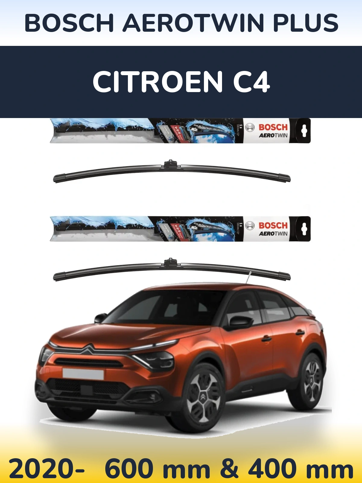 Ștergătoare BOSCH AeroTwin Plus pentru Citroen C4