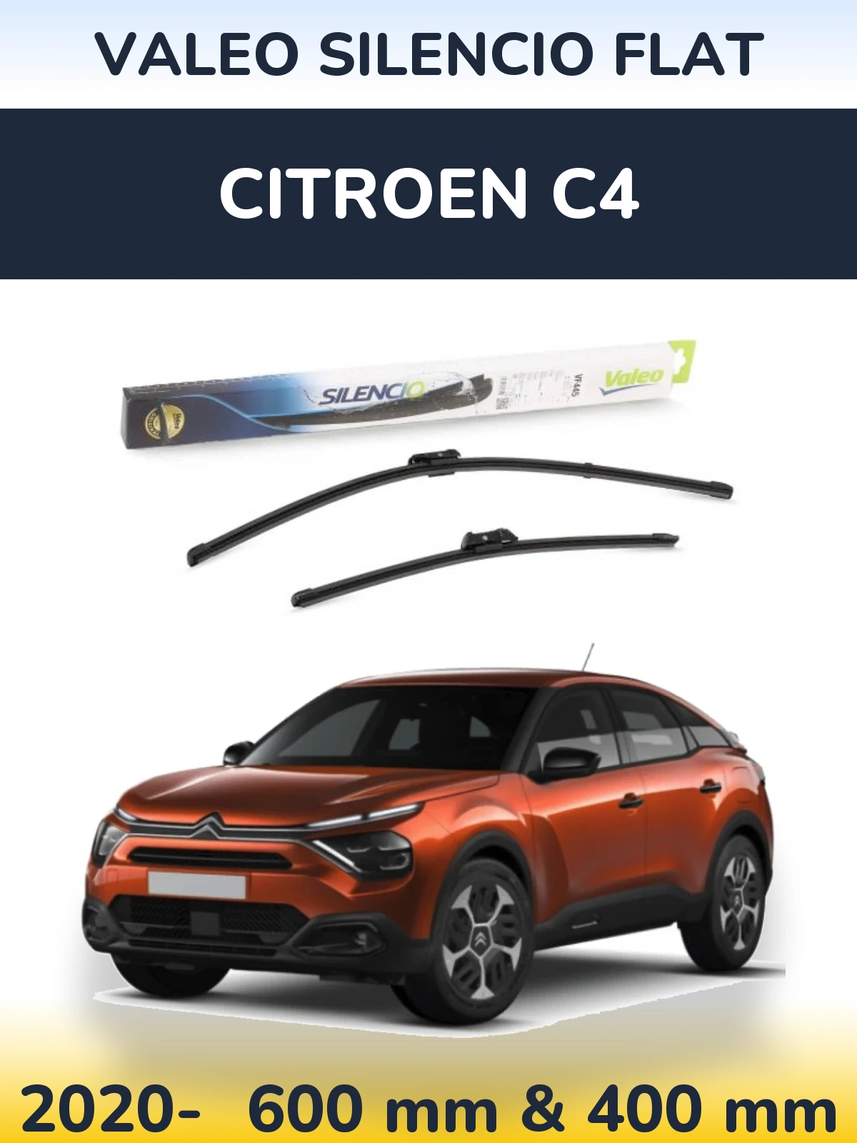 Ștergătoare Valeo Silencio Flat pentru Citroen C4