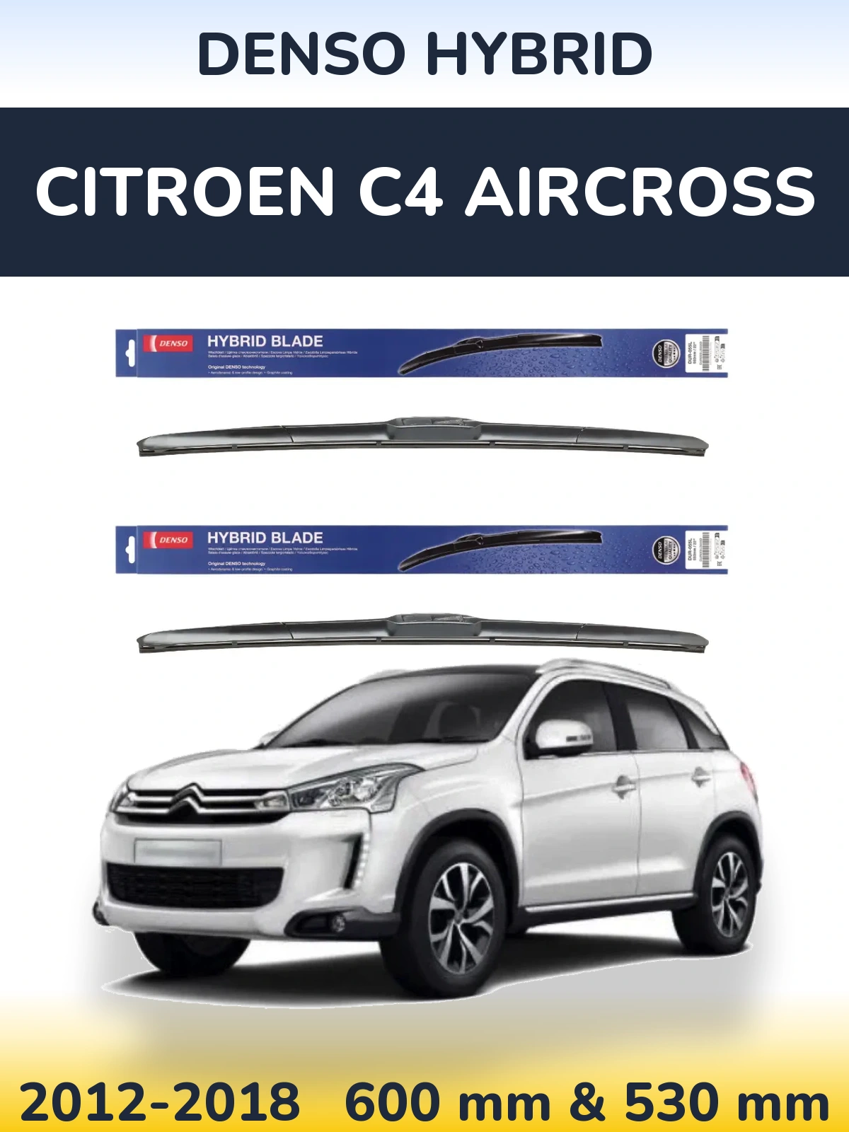 Ștergătoare Denso Hybrid pentru Citroen C4 Aircross