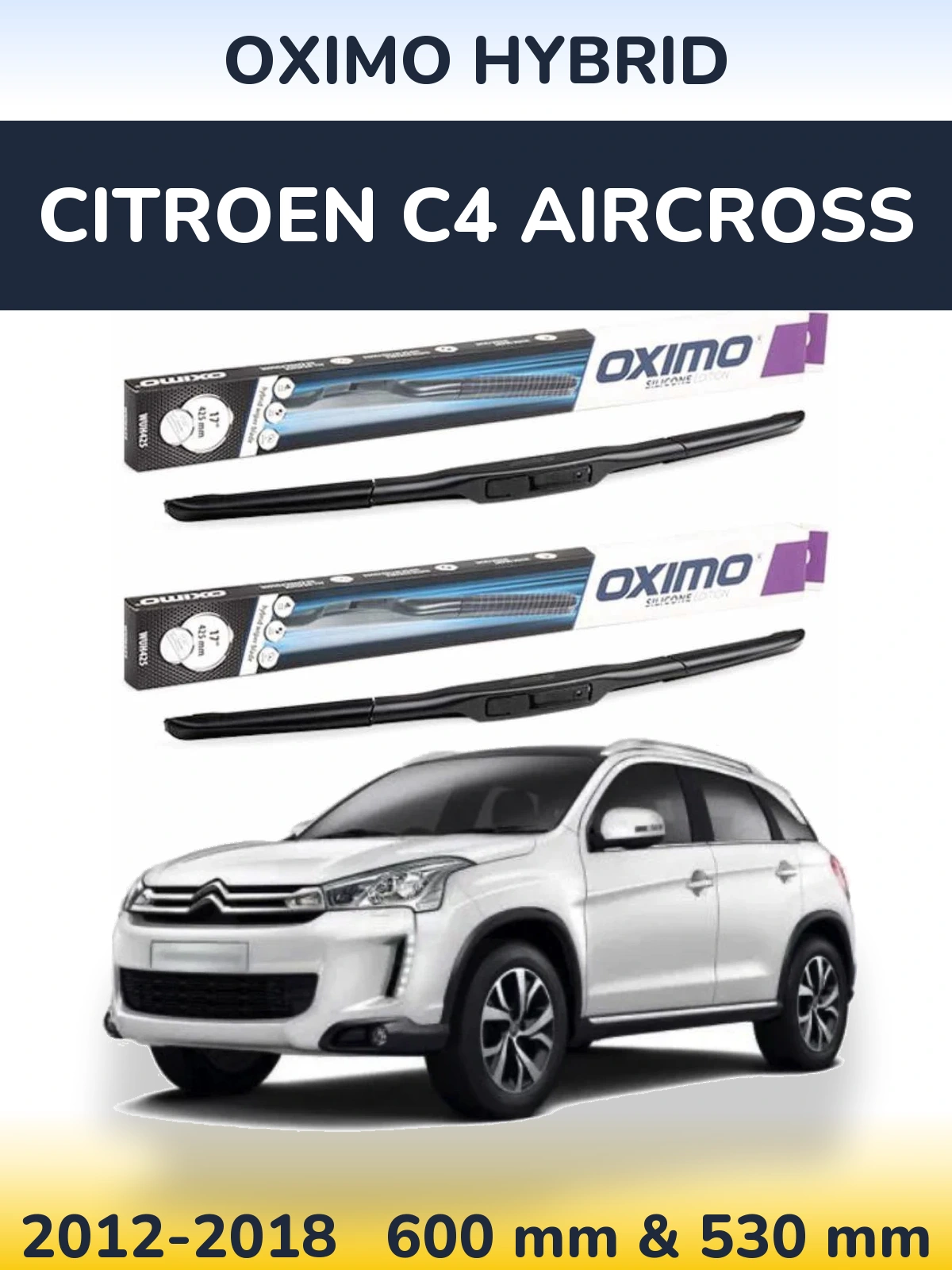 Ștergătoare Oximo Hybrid pentru Citroen C4 Aircross