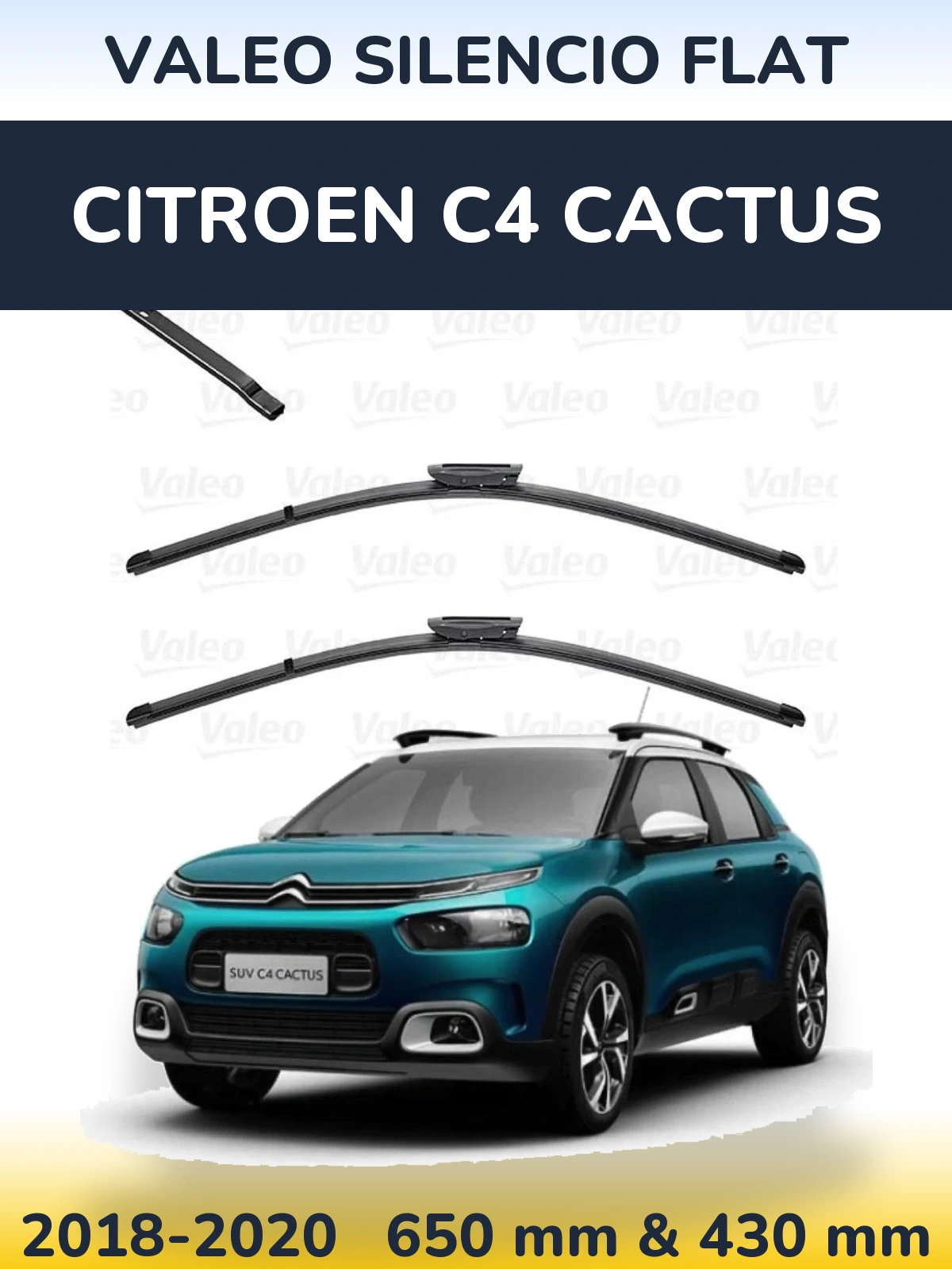 Ștergătoare Valeo Silencio Flat pentru Citroen C4 Cactus