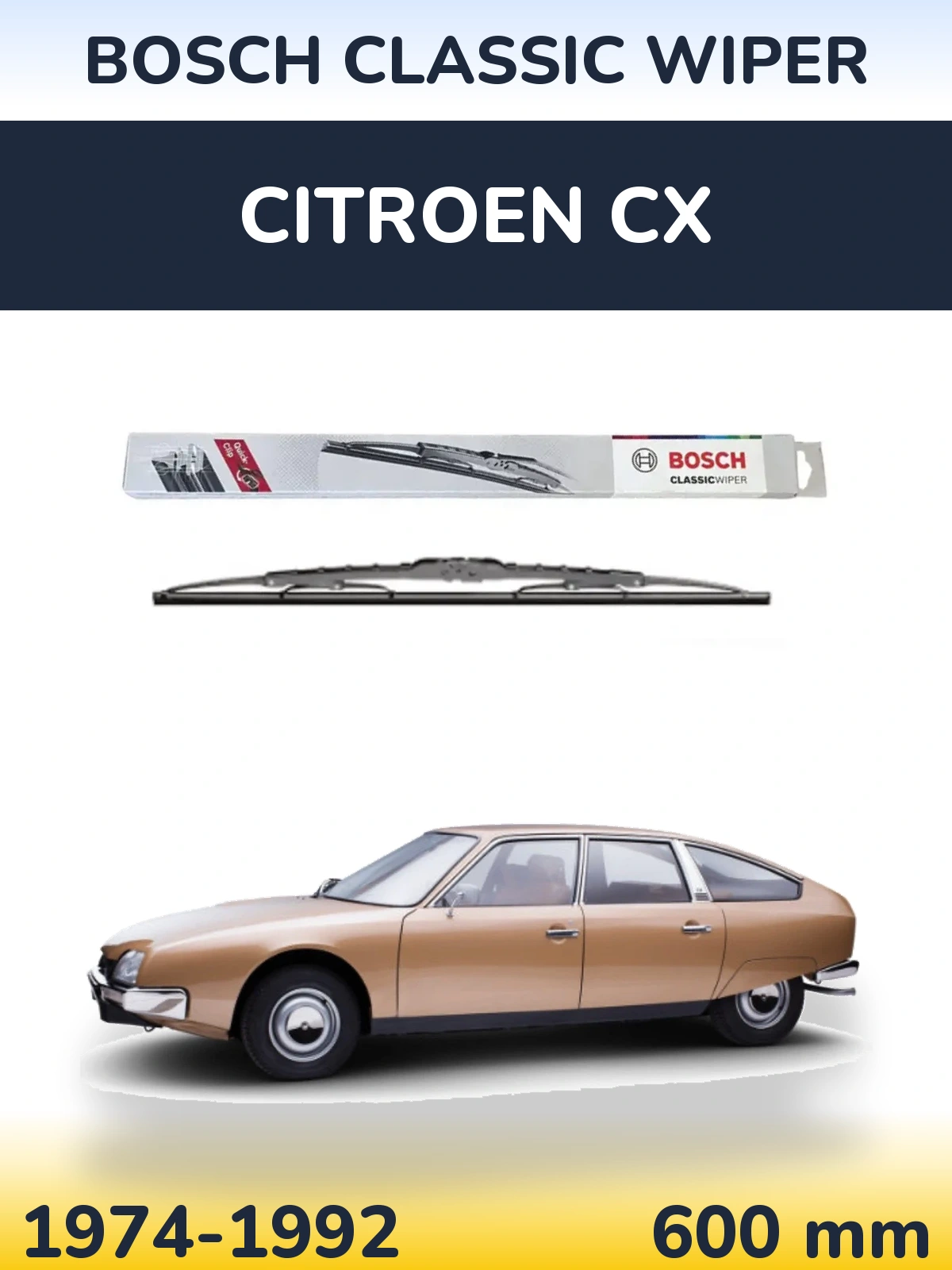 Ștergătoare BOSCH Classic Wiper pentru Citroen CX